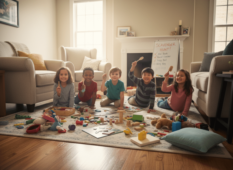 indoor scavenger hunt homeschool
